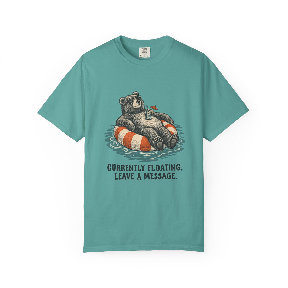 Currently Floating. Leave a Message. T-Shirt – Seafoam