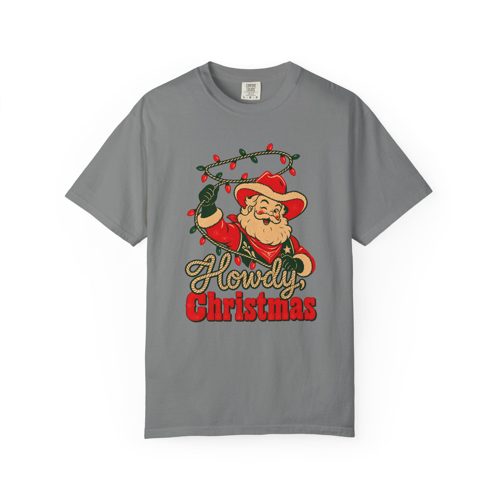 Howdy, Christmas T-Shirt – Grey