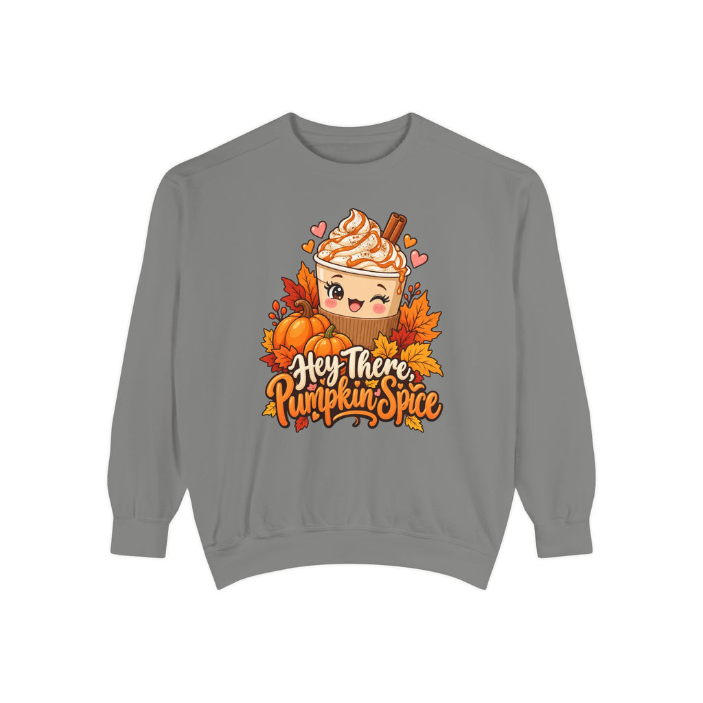 Hey There, Pumpkin Spice Sweatshirt – Grey