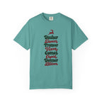 Dasher Dancer Prancer Vixen T-Shirt – Seafoam