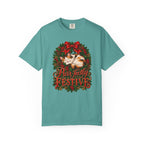 Purr-fectly Festive T-Shirt – Seafoam
