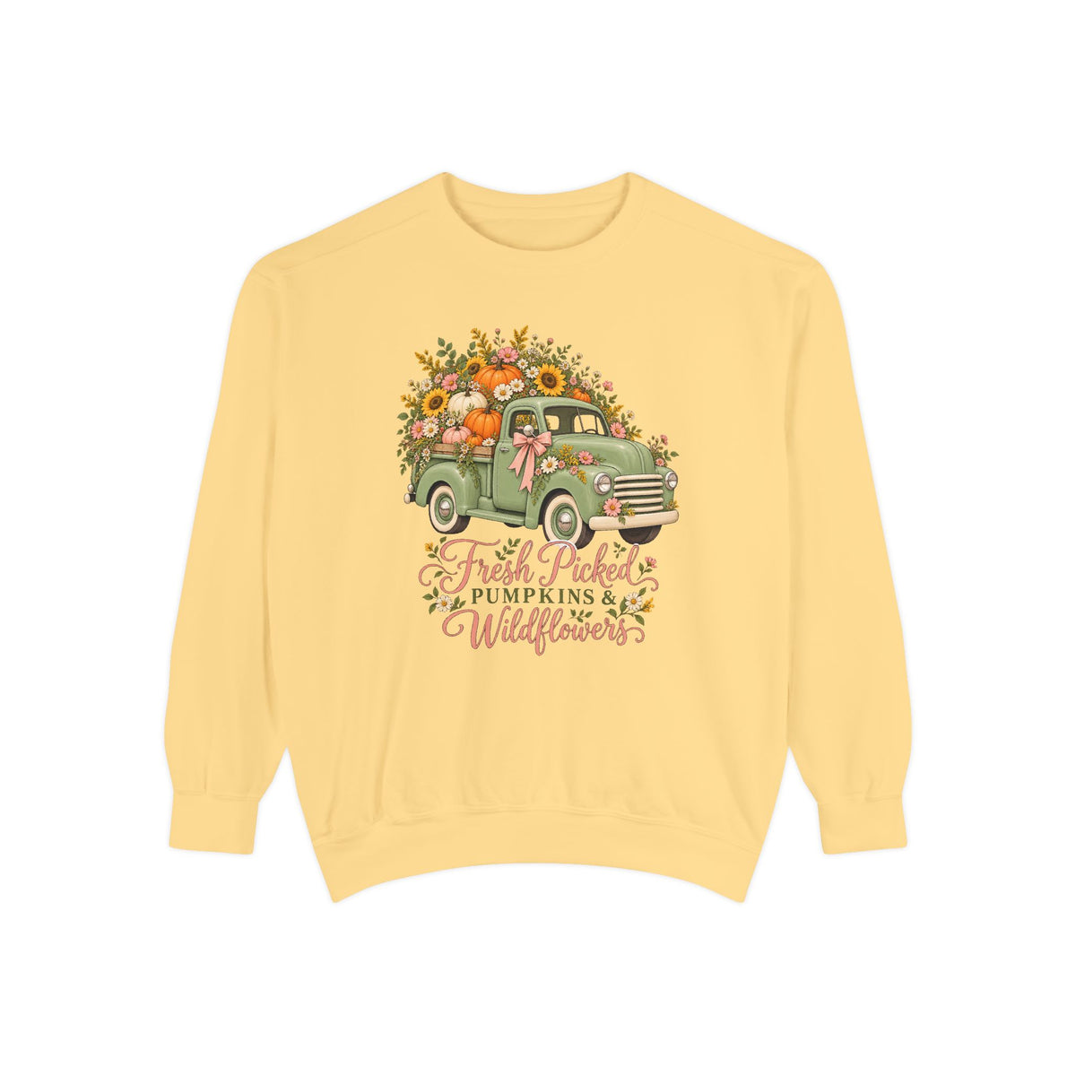 Fresh Picked Pumpkins & Wildflowers Sweatshirt – Butter