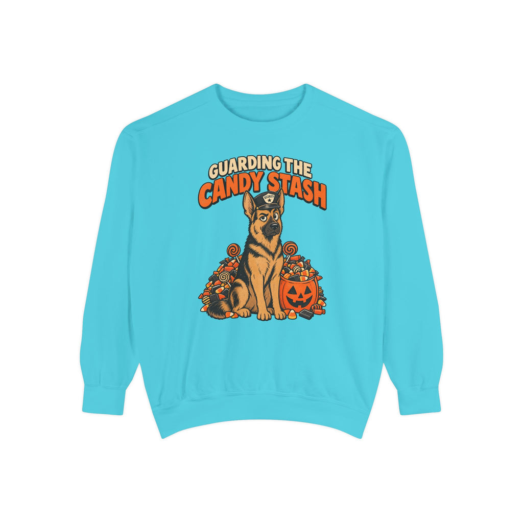Guarding the Candy Stash Sweatshirt – front view