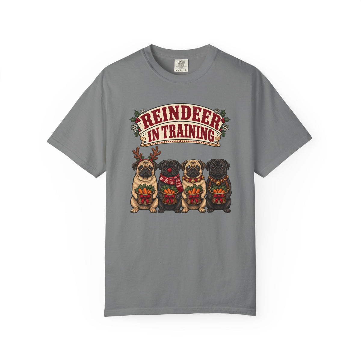 Reindeer in Training T-Shirt – Grey