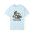Currently Floating. Leave a Message. T-Shirt – Chambray