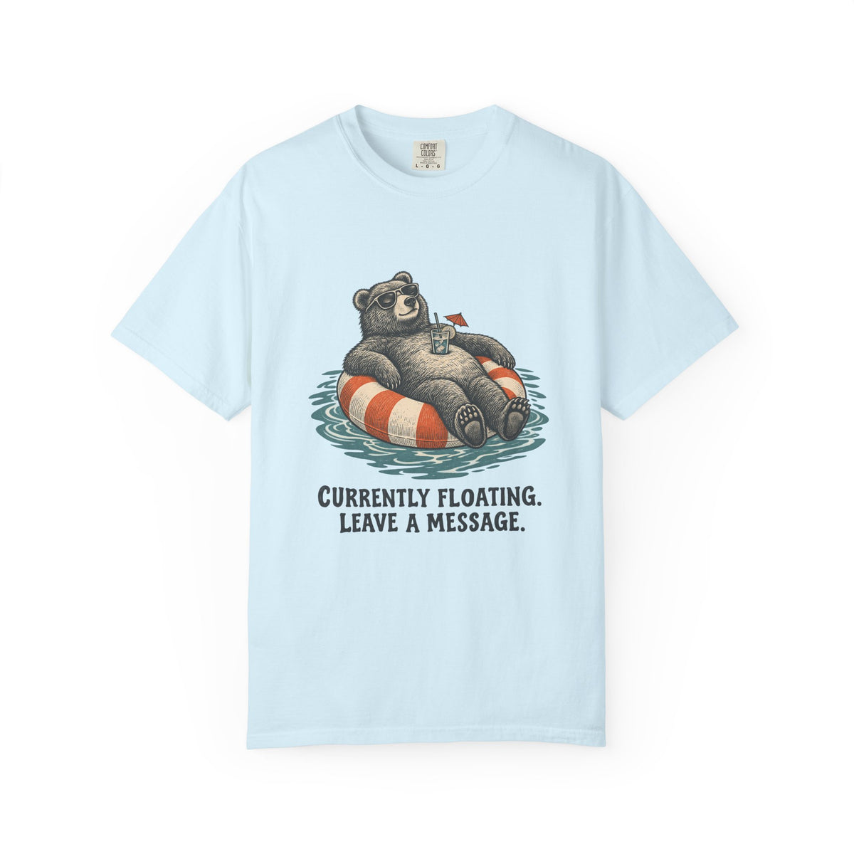Currently Floating. Leave a Message. T-Shirt – Chambray