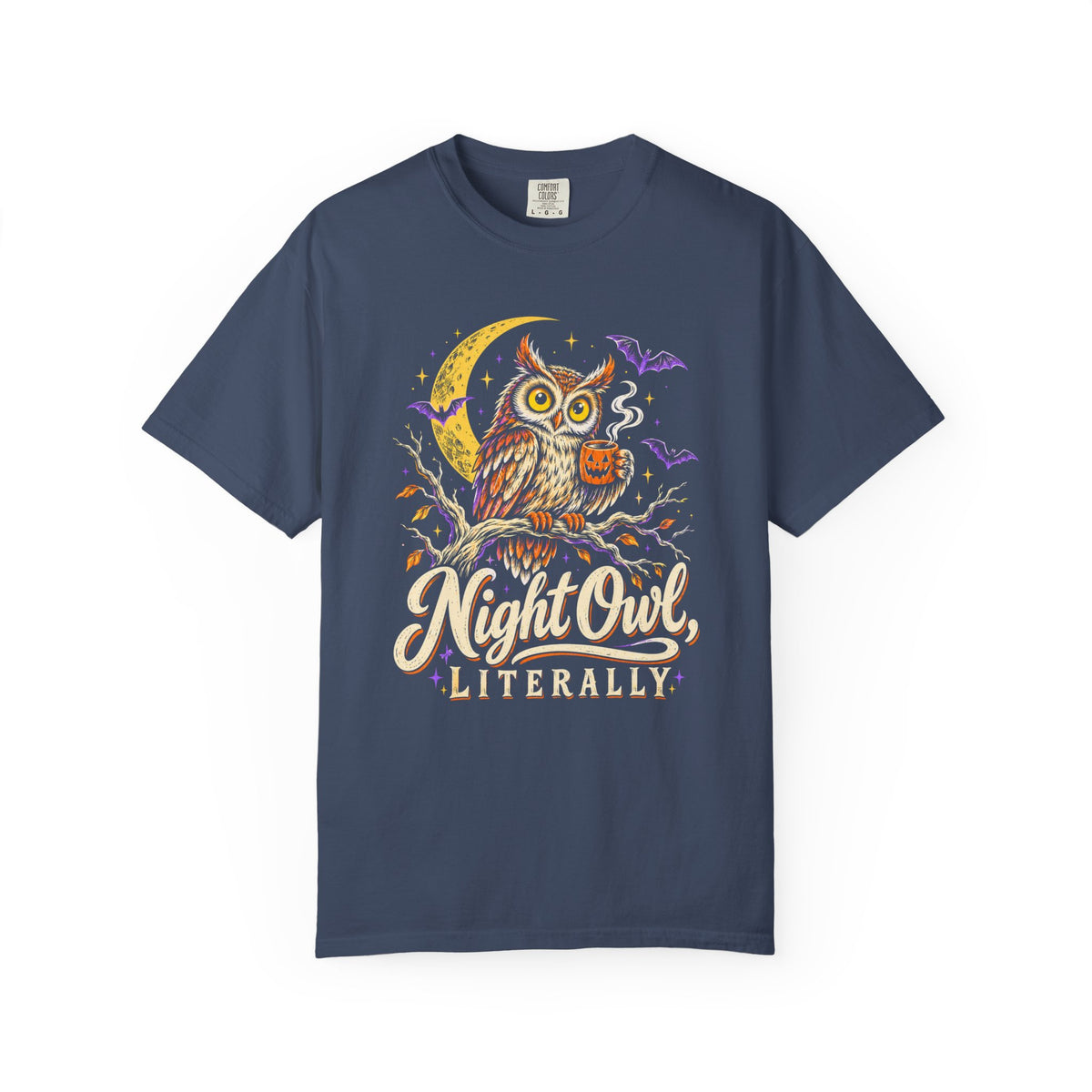 Night Owl, Literally T-Shirt – Midnight