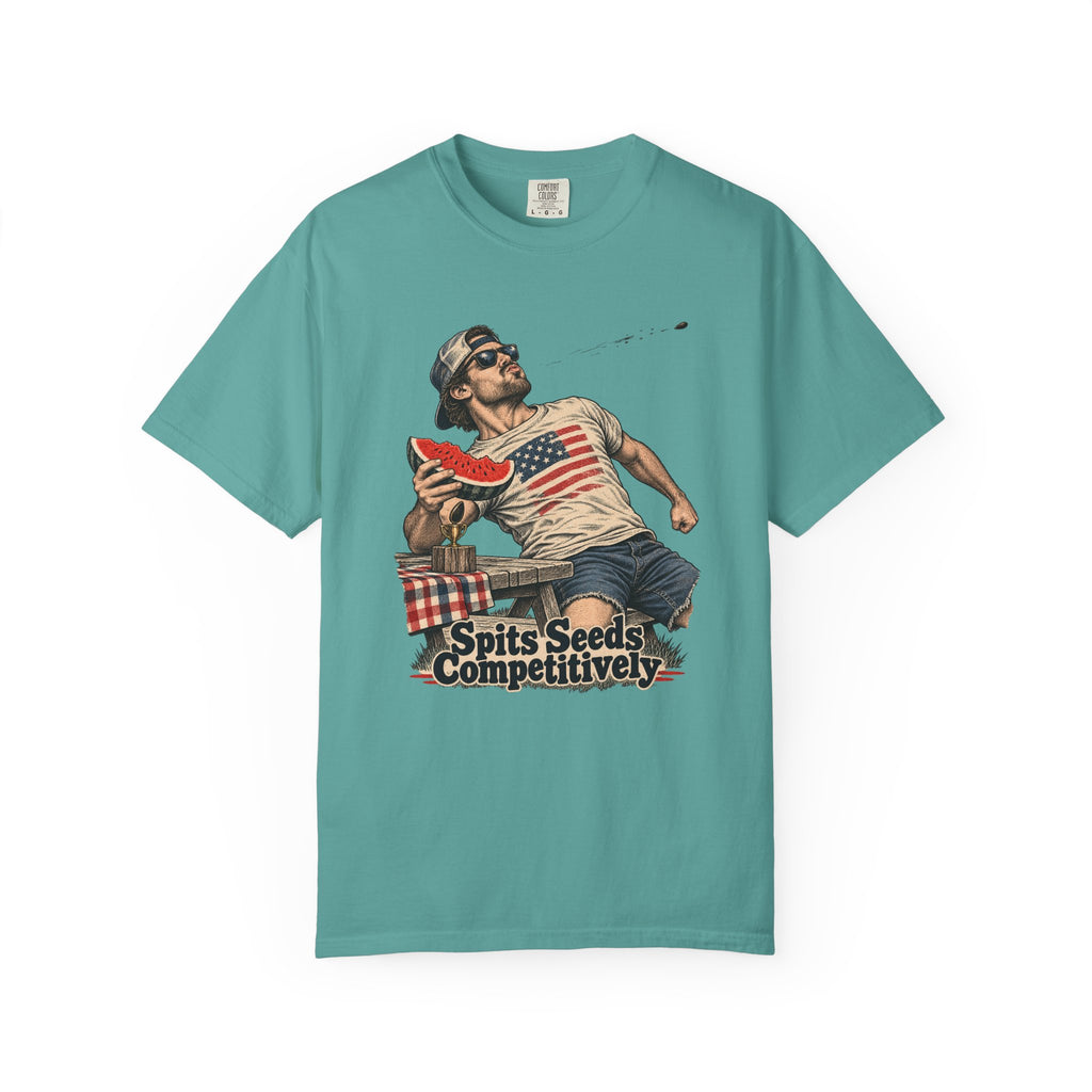 Spits Seeds Competitively T-Shirt – Seafoam