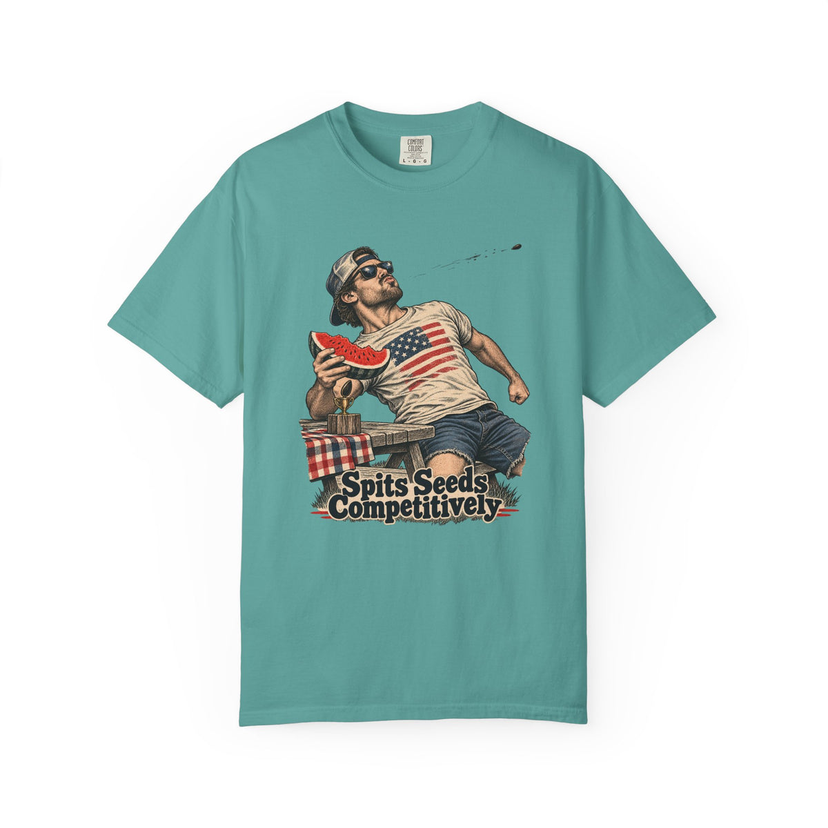 Spits Seeds Competitively T-Shirt – Seafoam