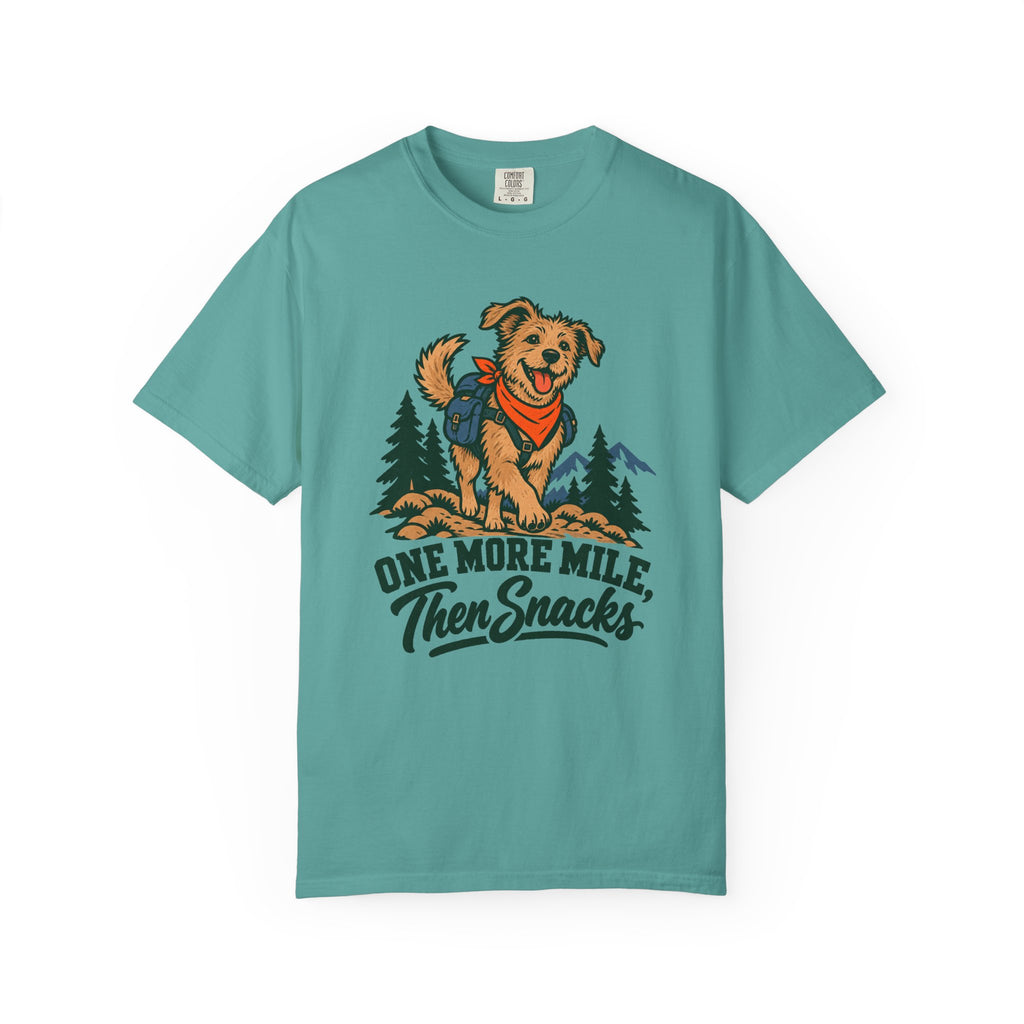 One More Mile, Then Snacks T-Shirt – Seafoam