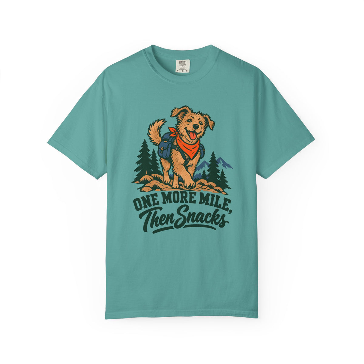 One More Mile, Then Snacks T-Shirt – Seafoam