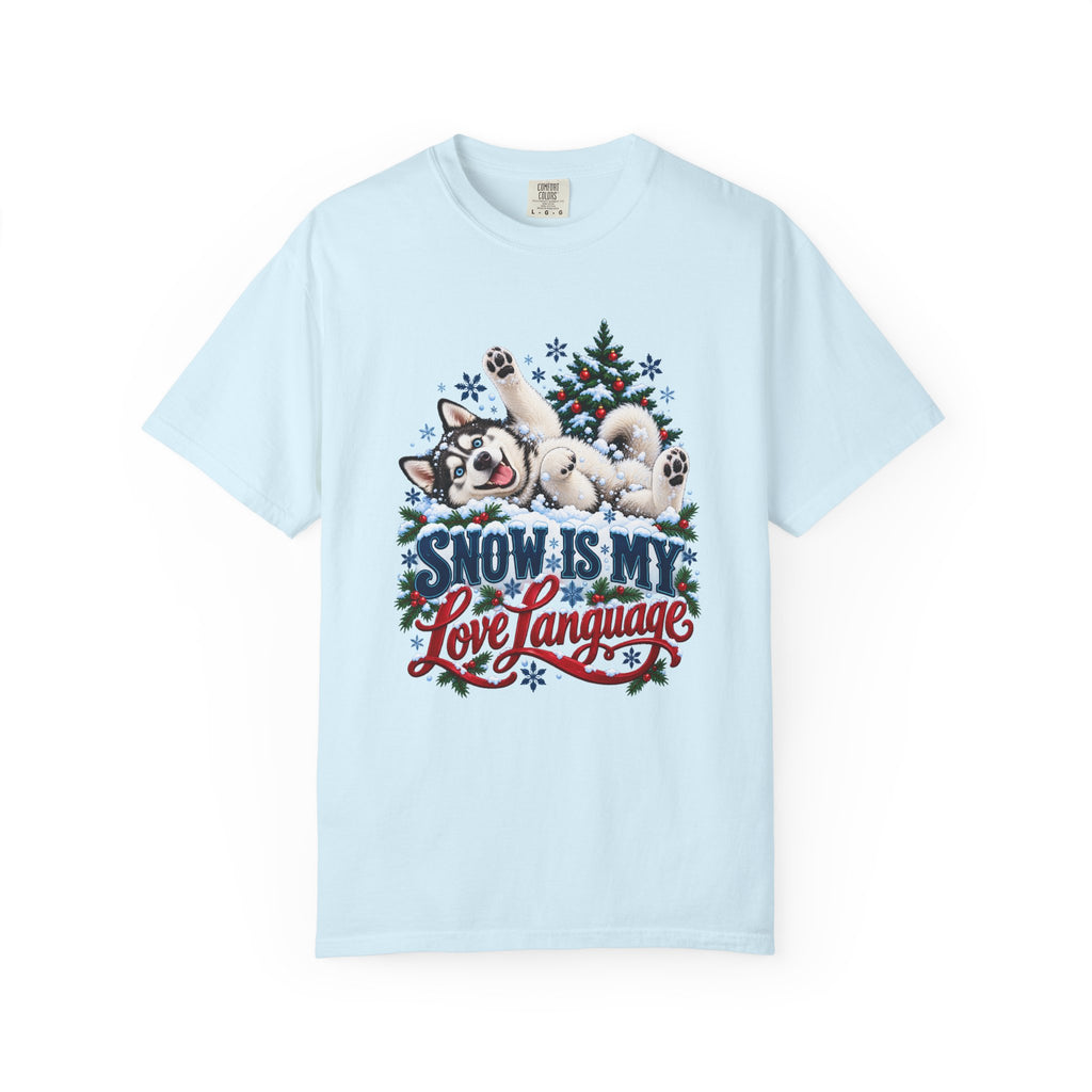 Snow Is My Love Language T-Shirt – Chambray
