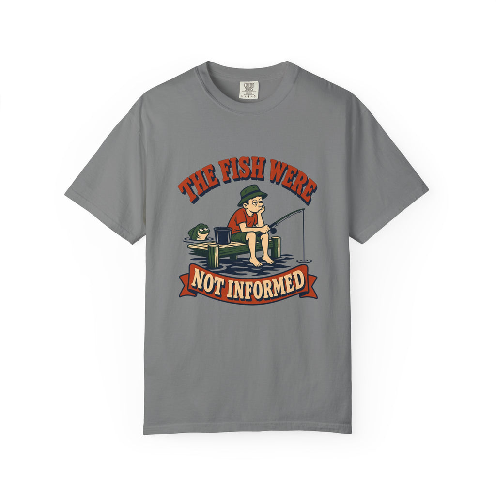 The Fish Were Not Informed T-Shirt – Grey