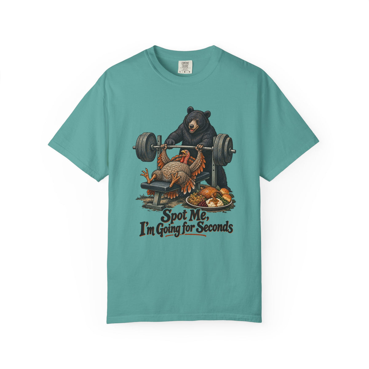 Spot Me, I'm Going for Seconds T-Shirt – Seafoam
