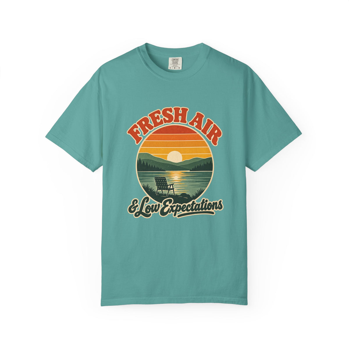 Fresh Air & Low Expectations T-Shirt – Seafoam
