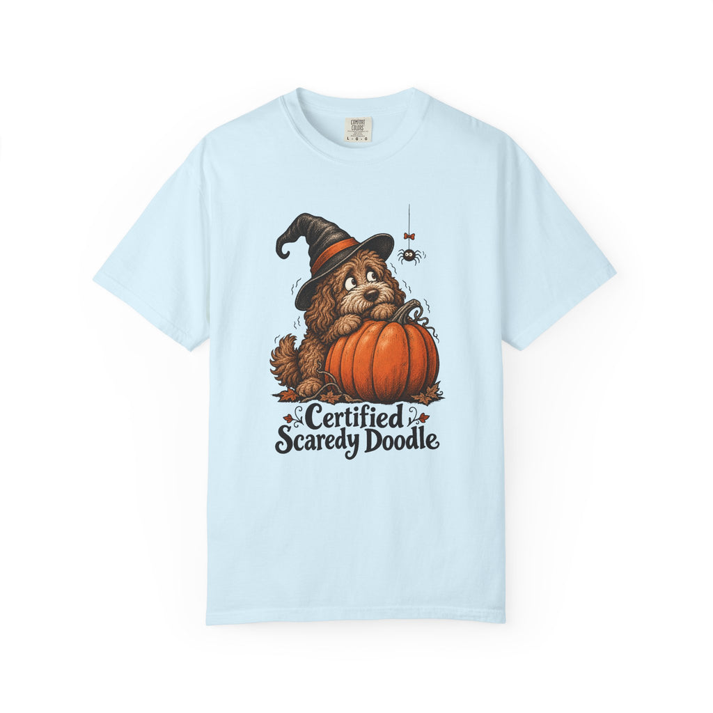 Certified Scaredy Doodle T-Shirt – Chambray