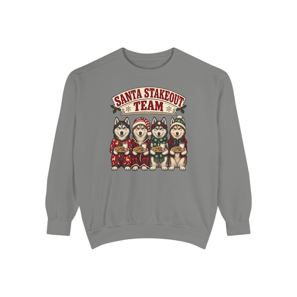 Santa Stakeout Team Sweatshirt – Grey