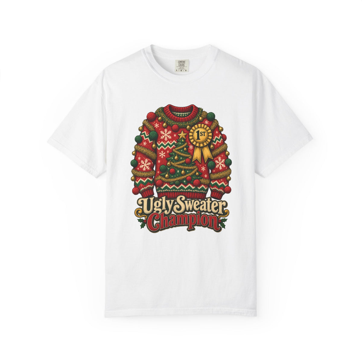 Ugly Sweater Champion T-Shirt – White
