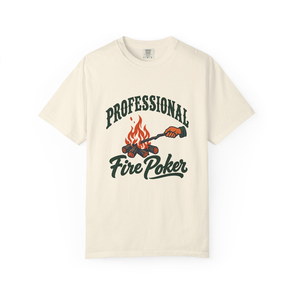 Professional Fire Poker T-Shirt – Ivory