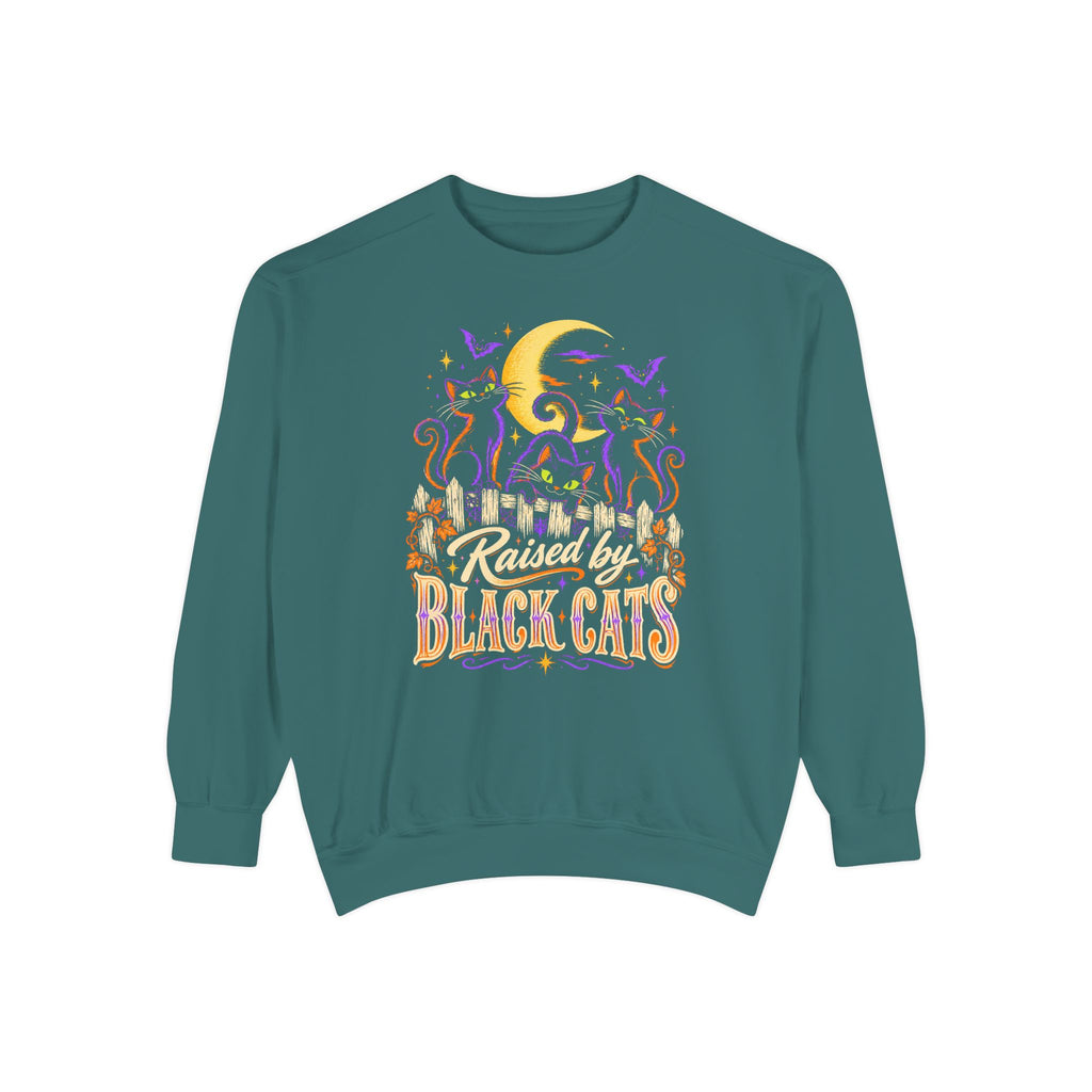 Raised by Black Cats Sweatshirt – Blue Spruce