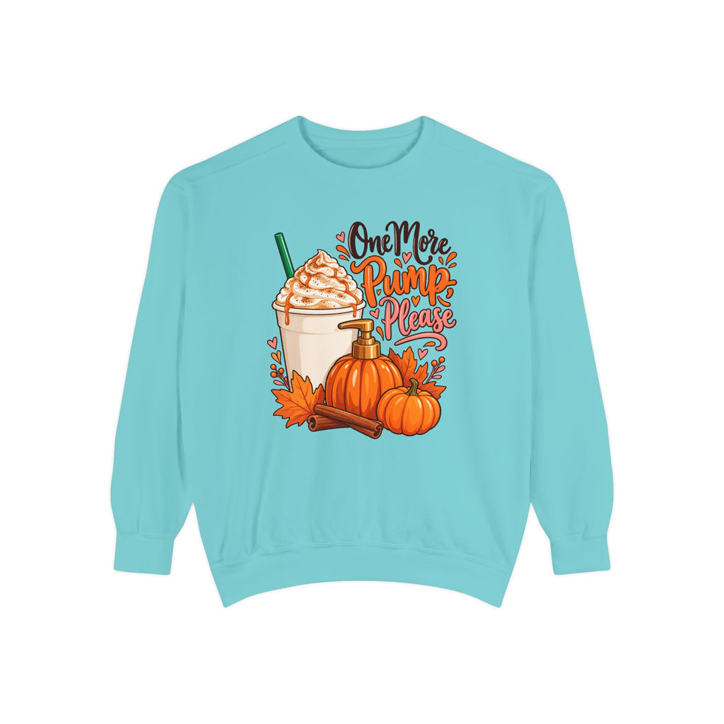 One More Pump, Please Sweatshirt – Chalky Mint