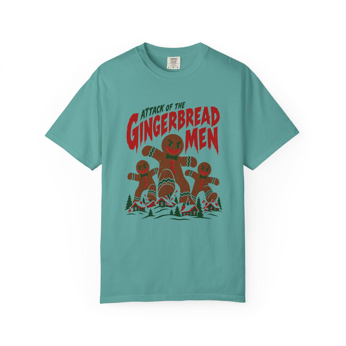 Attack of the Gingerbread Men T-Shirt – Seafoam