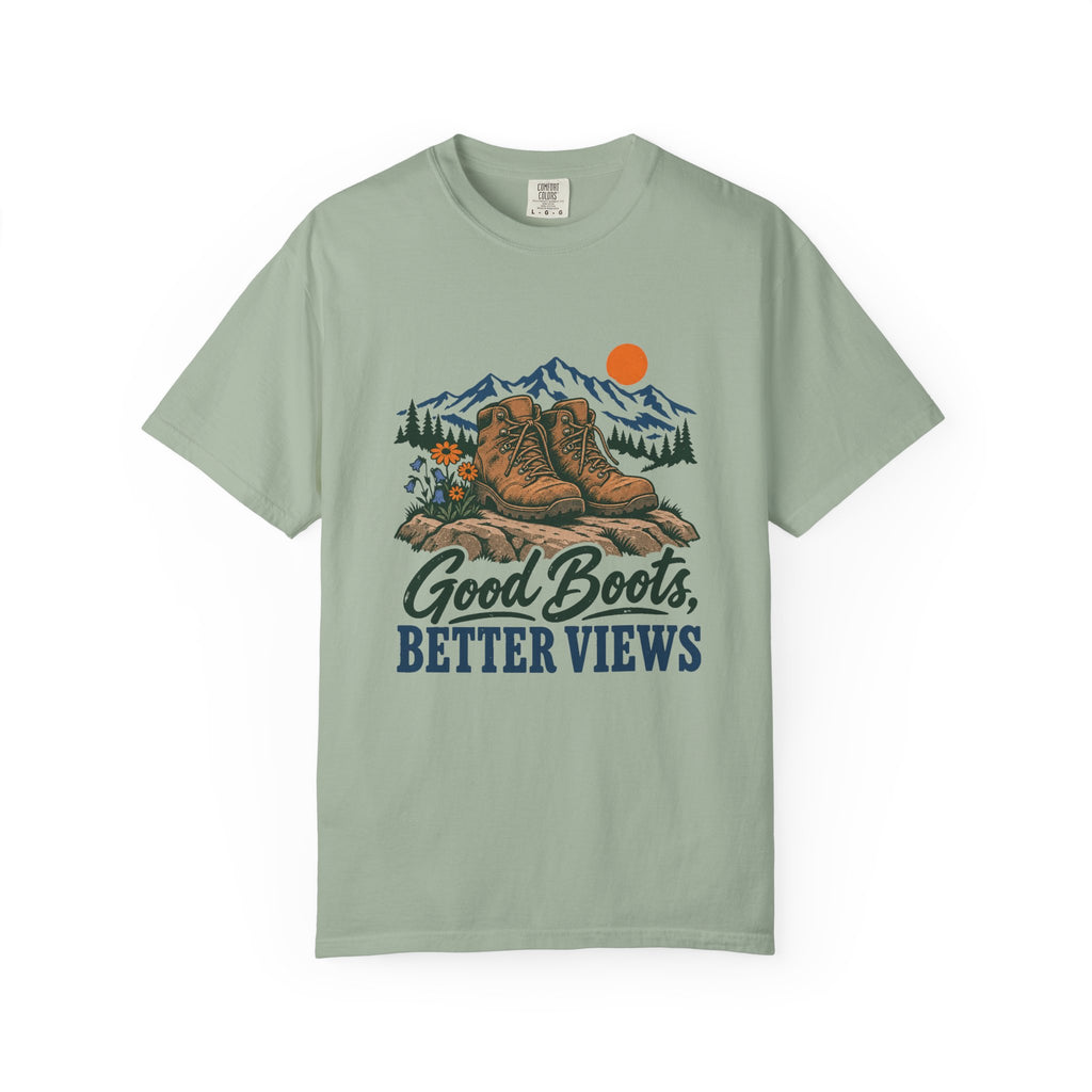 Good Boots, Better Views T-Shirt – Bay