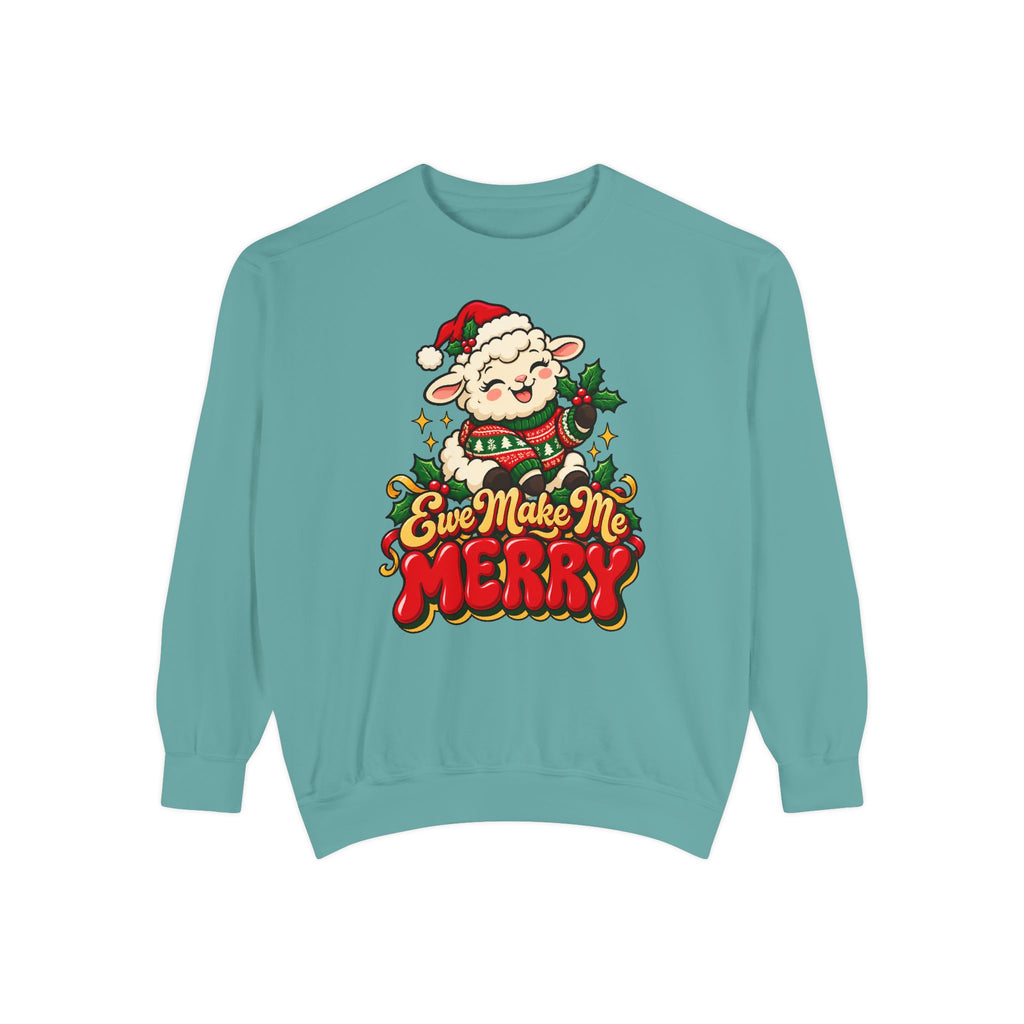 Ewe Make Me Merry Sweatshirt – Seafoam