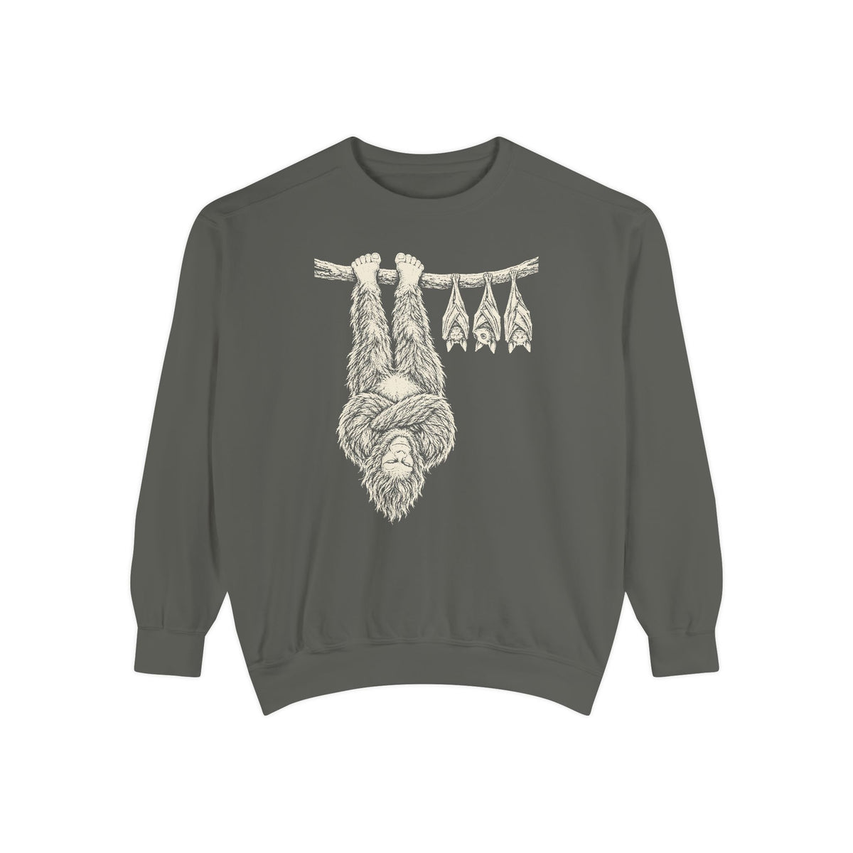 Bigfoot Hanging With Bats Sweatshirt