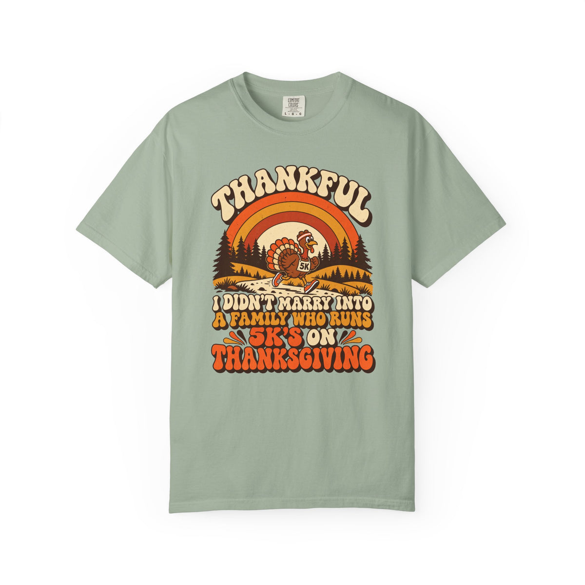 Not a 5K Family Retro Sunset T-Shirt