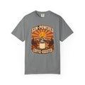 Sun-Powered, Coffee-Assisted T-Shirt – Grey