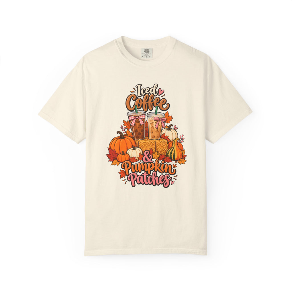 Iced Coffee & Pumpkin Patches T-Shirt – Ivory