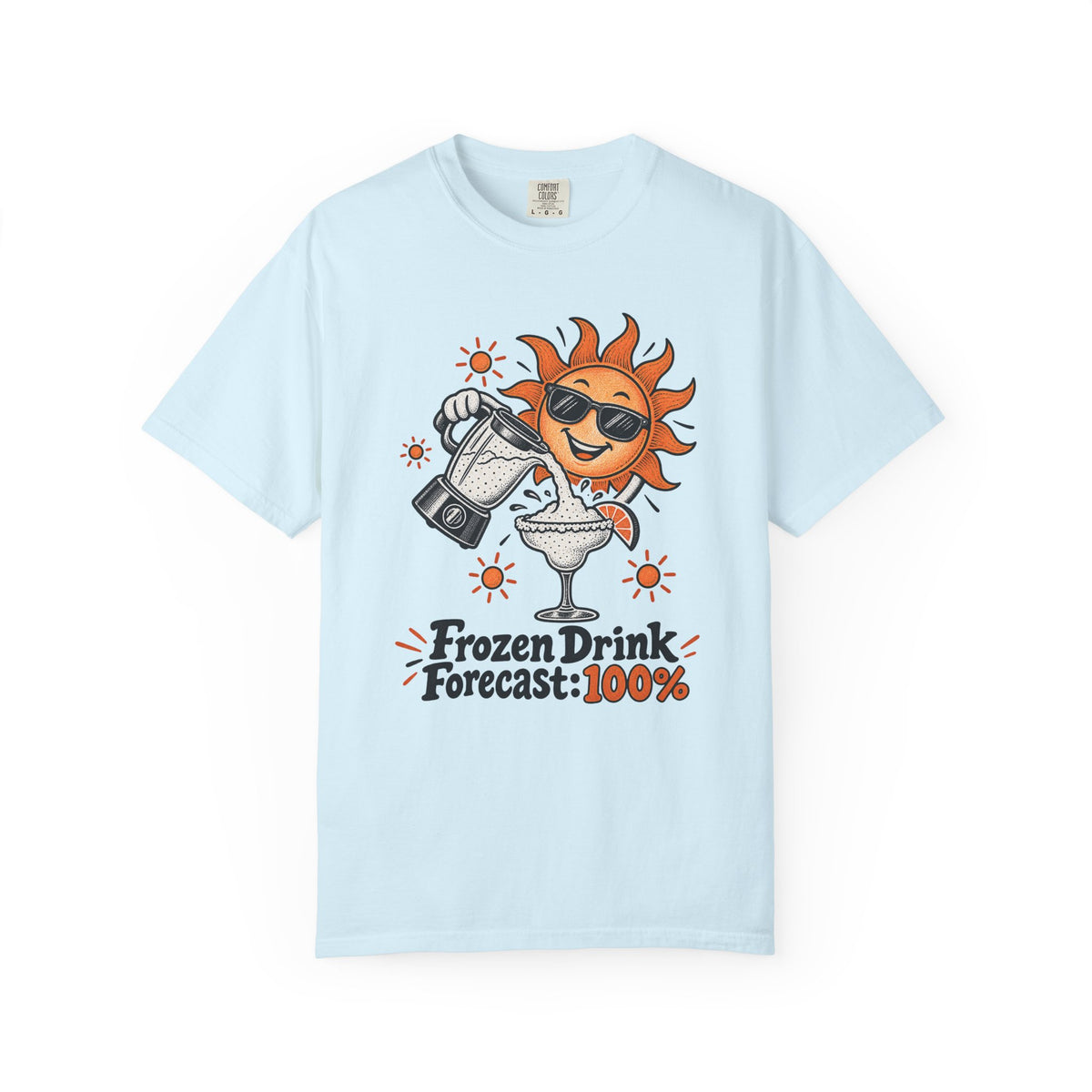 Frozen Drink Forecast: 100% T-Shirt – Chambray