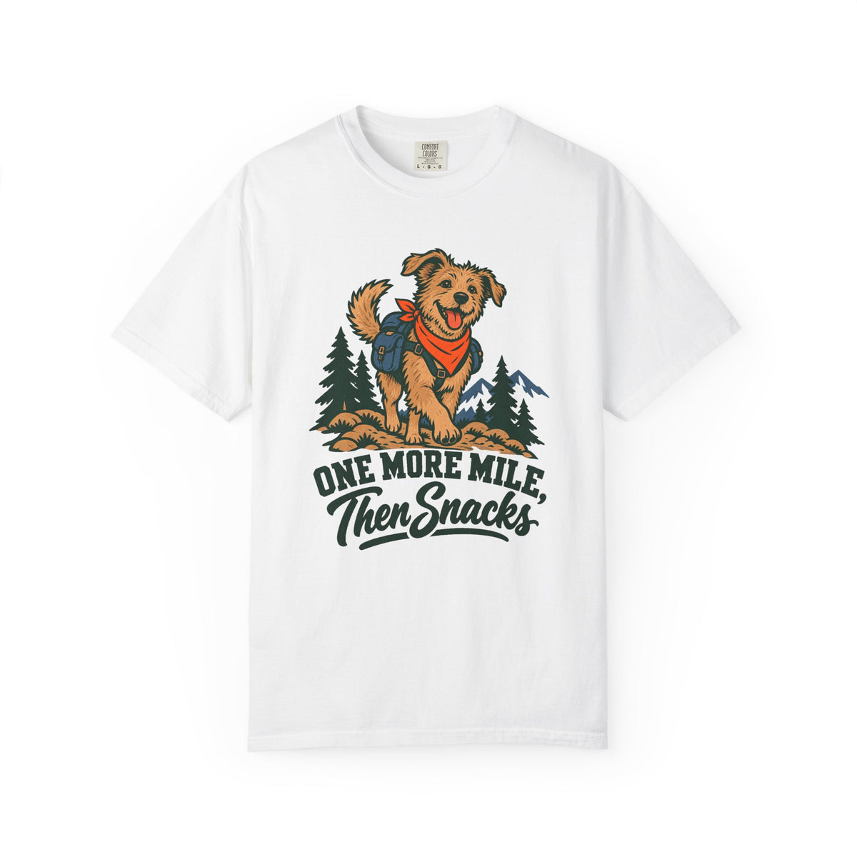 One More Mile, Then Snacks T-Shirt – White