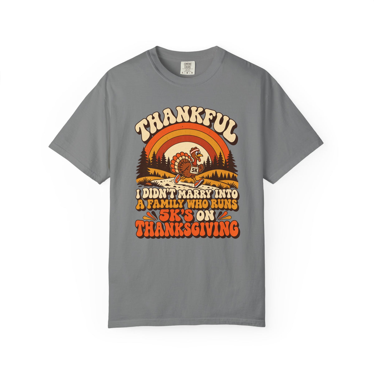 Not a 5K Family Retro Sunset T-Shirt