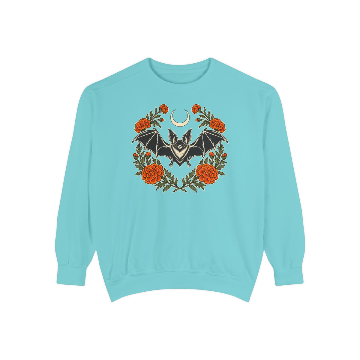 Botanical Bat Sweatshirt – Chalky Mint