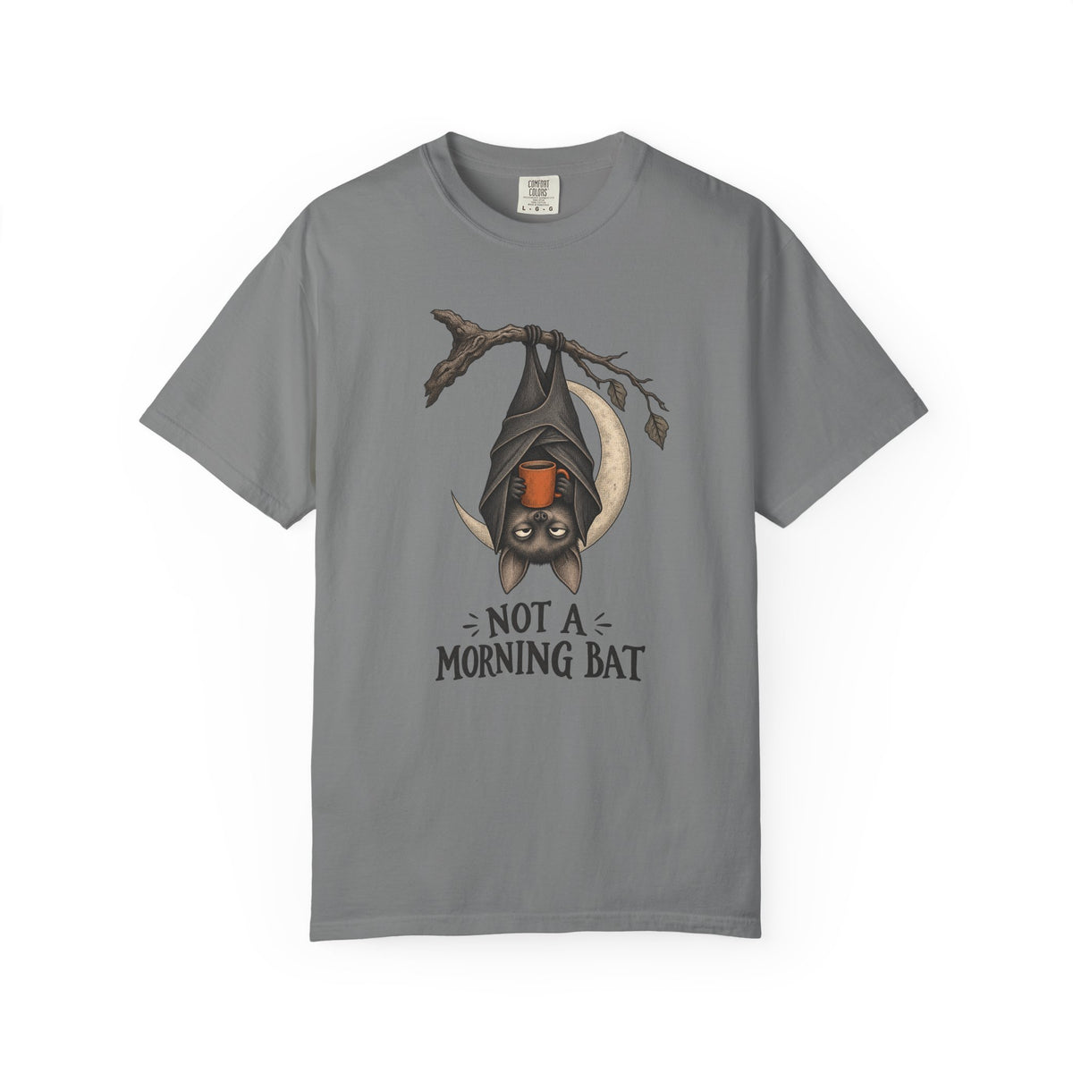 Not a Morning Bat T-Shirt – Grey