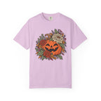 Pumpkin Jack-O'-Lantern Floral T-Shirt – Orchid