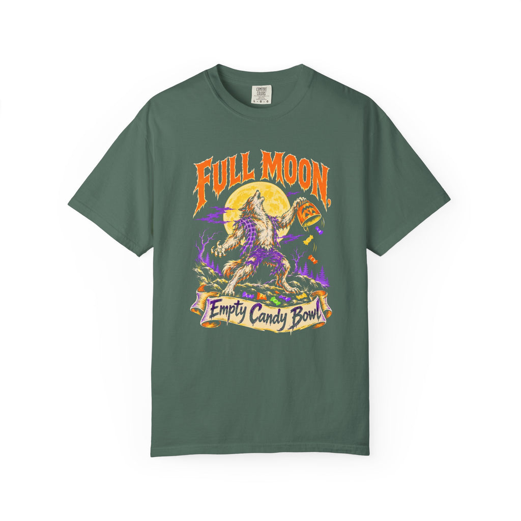 Full Moon, Empty Candy Bowl T-Shirt – Blue Spruce