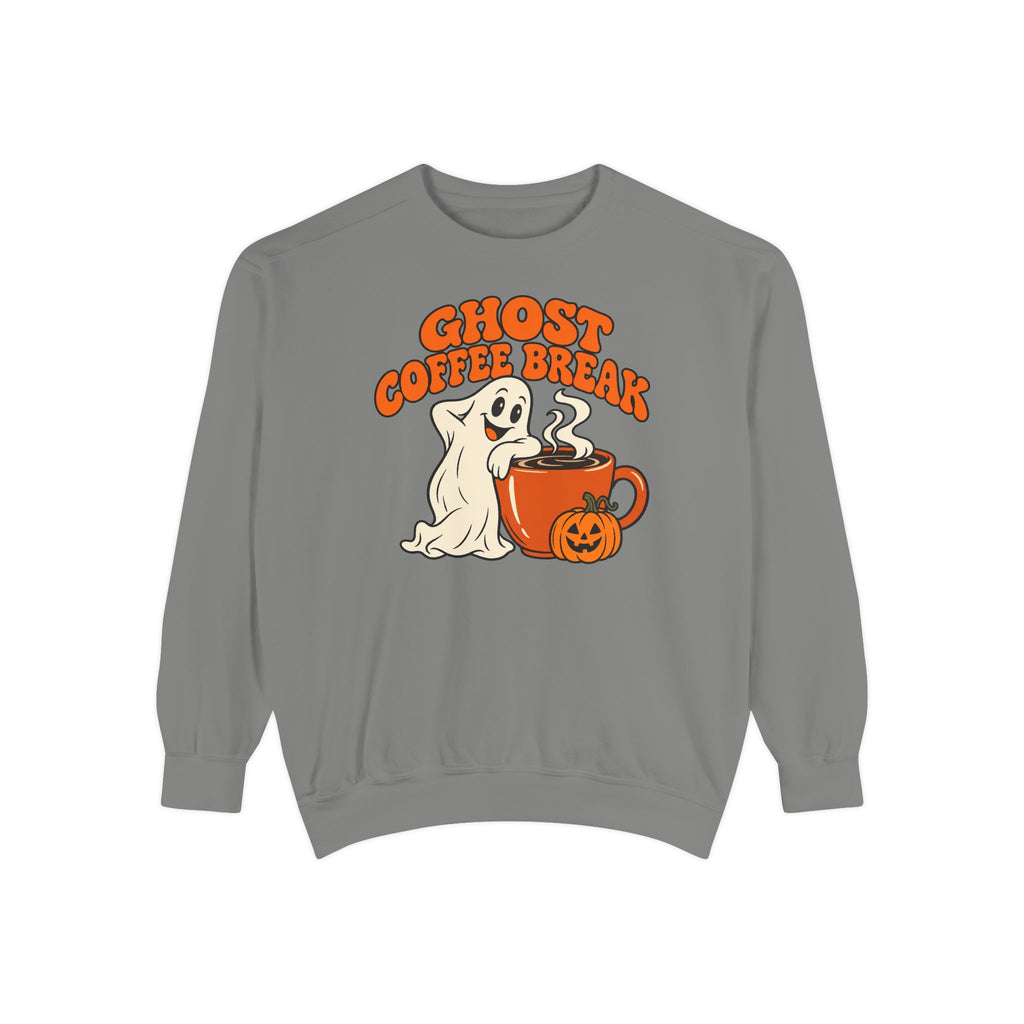 Ghost Coffee Break Sweatshirt – Grey