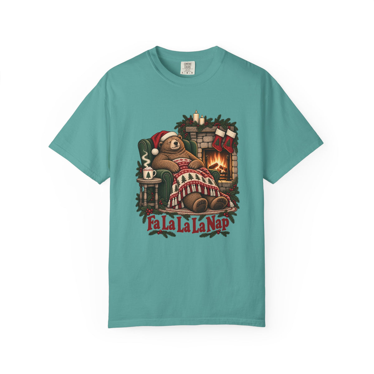 Fa La La La Nap T-Shirt – Seafoam