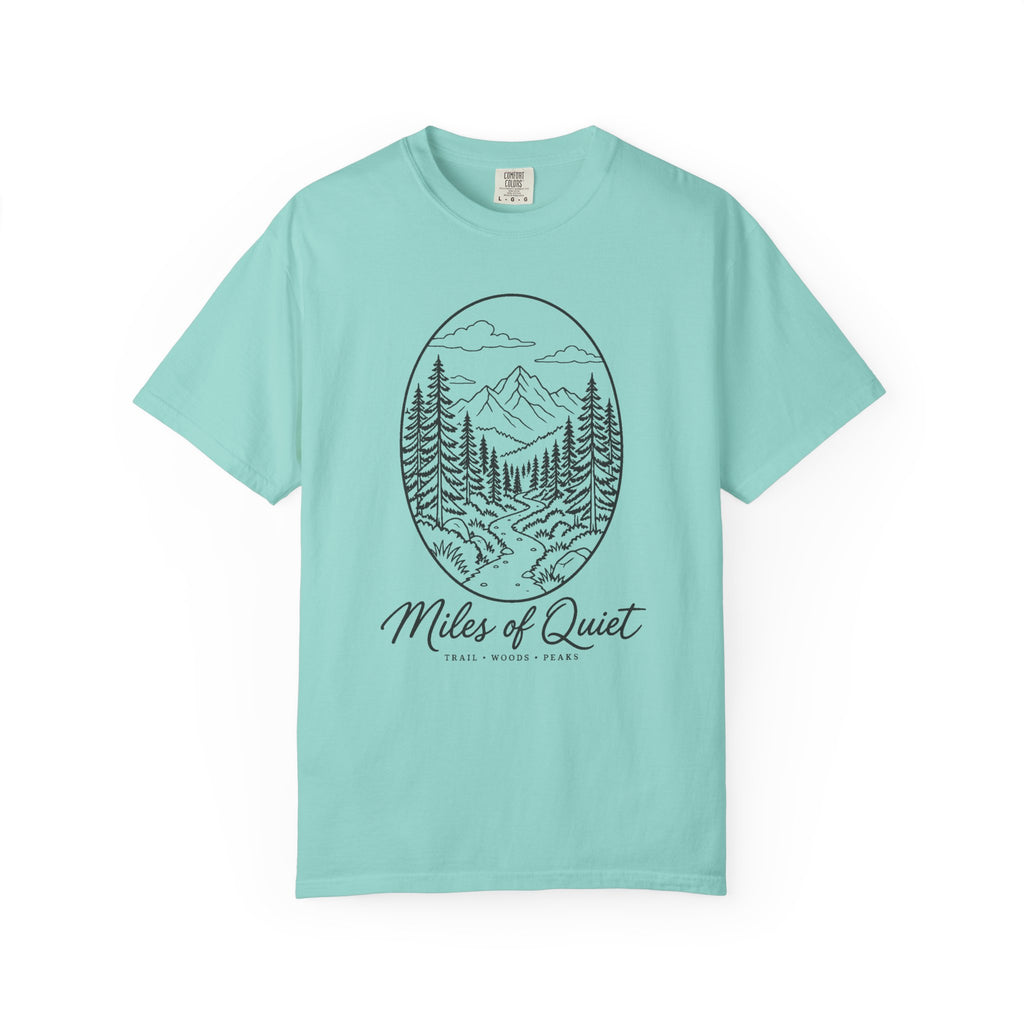 Miles of Quiet T-Shirt – Chalky Mint