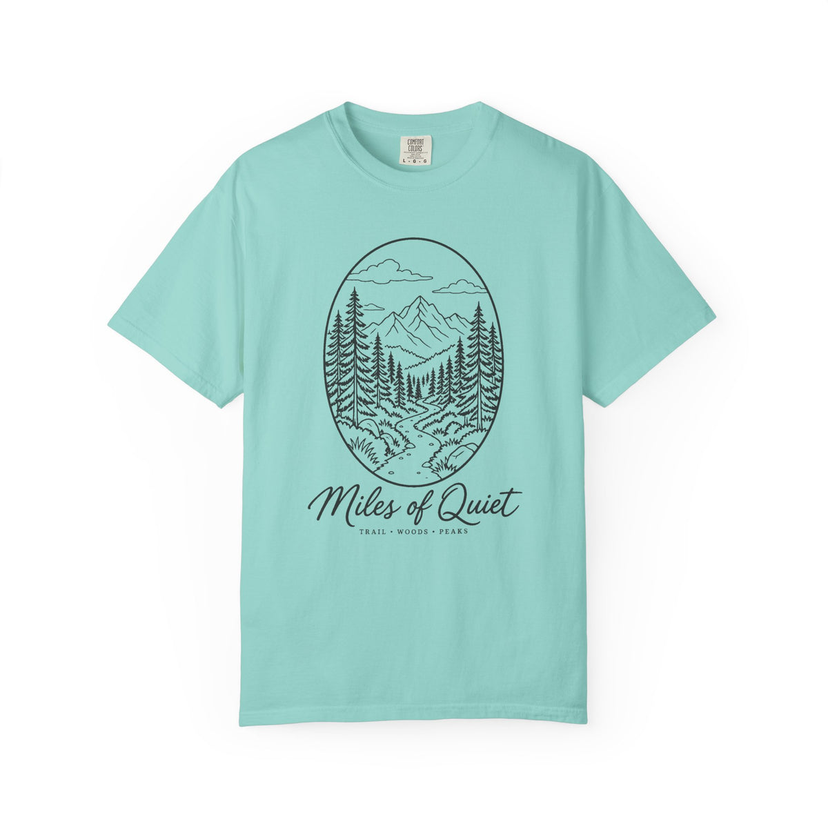 Miles of Quiet T-Shirt – Chalky Mint