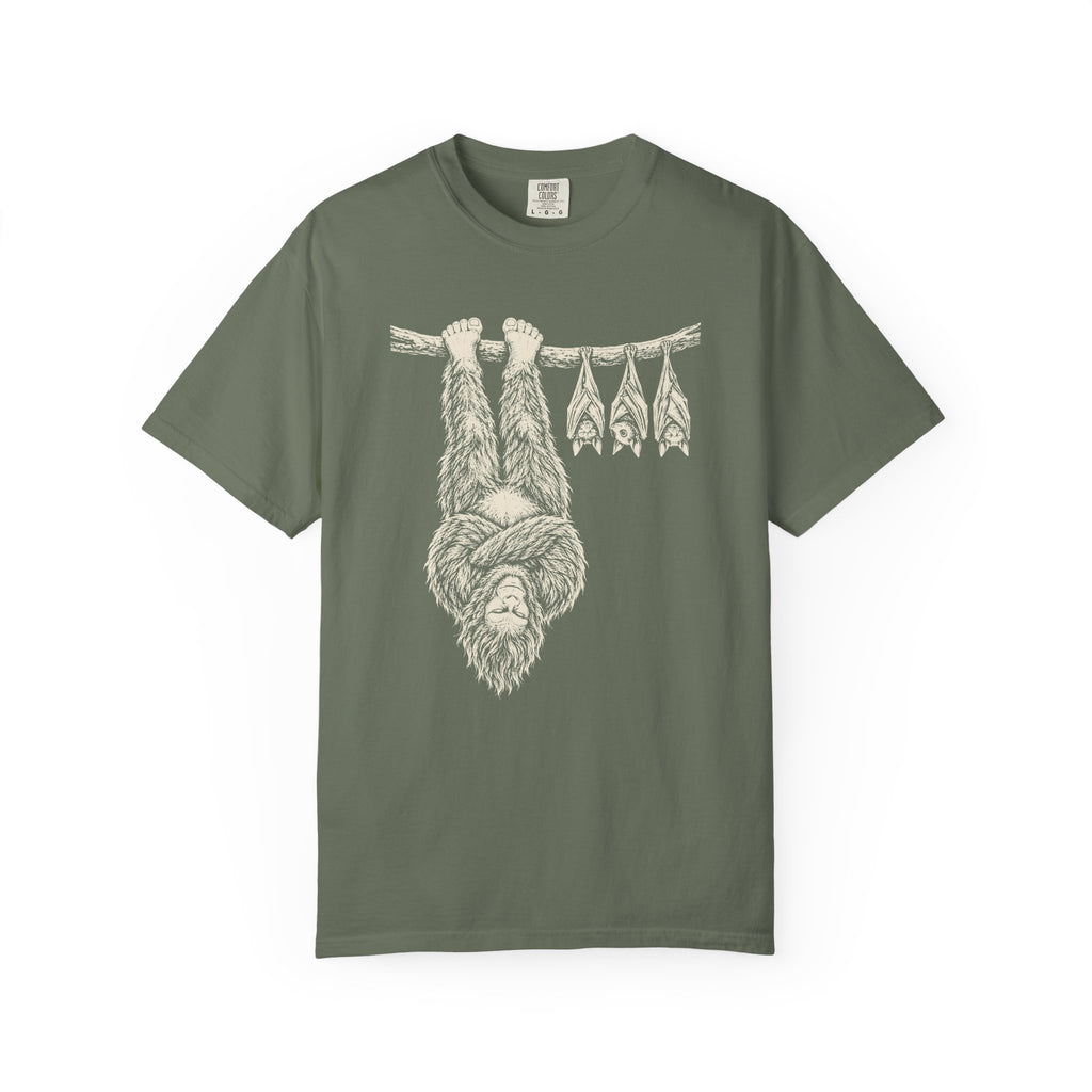 Bigfoot Hanging With Bats T-Shirt
