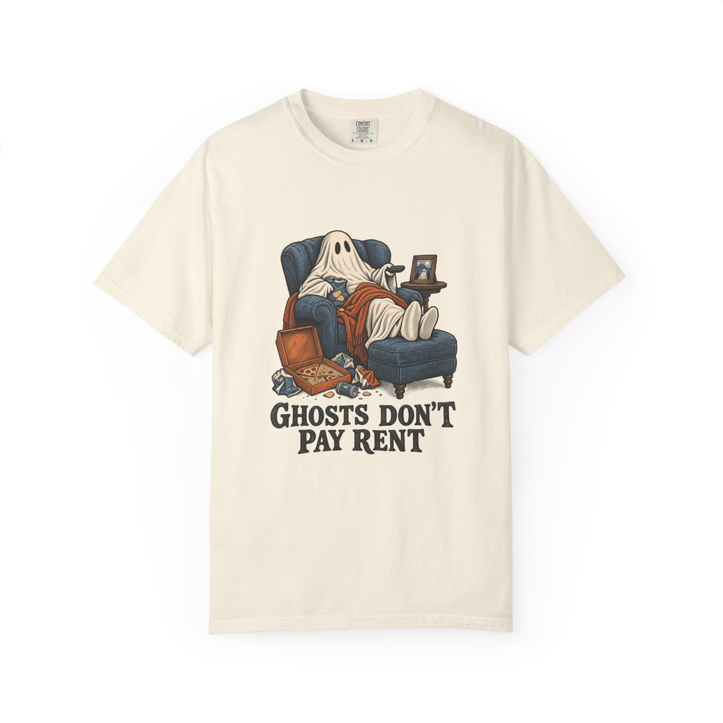 Ghosts Don't Pay Rent T-Shirt – Ivory