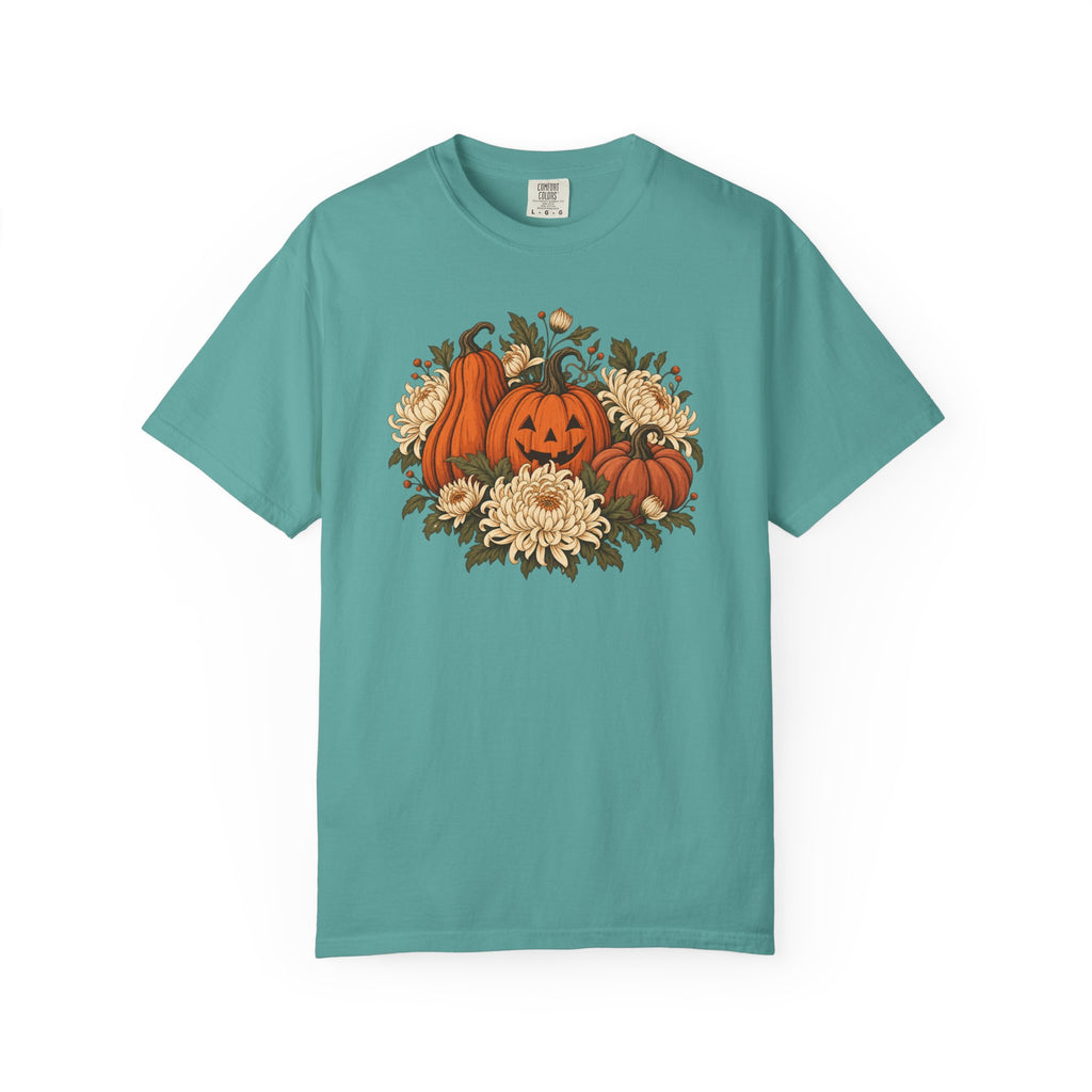 Botanical Pumpkins T-Shirt – Seafoam
