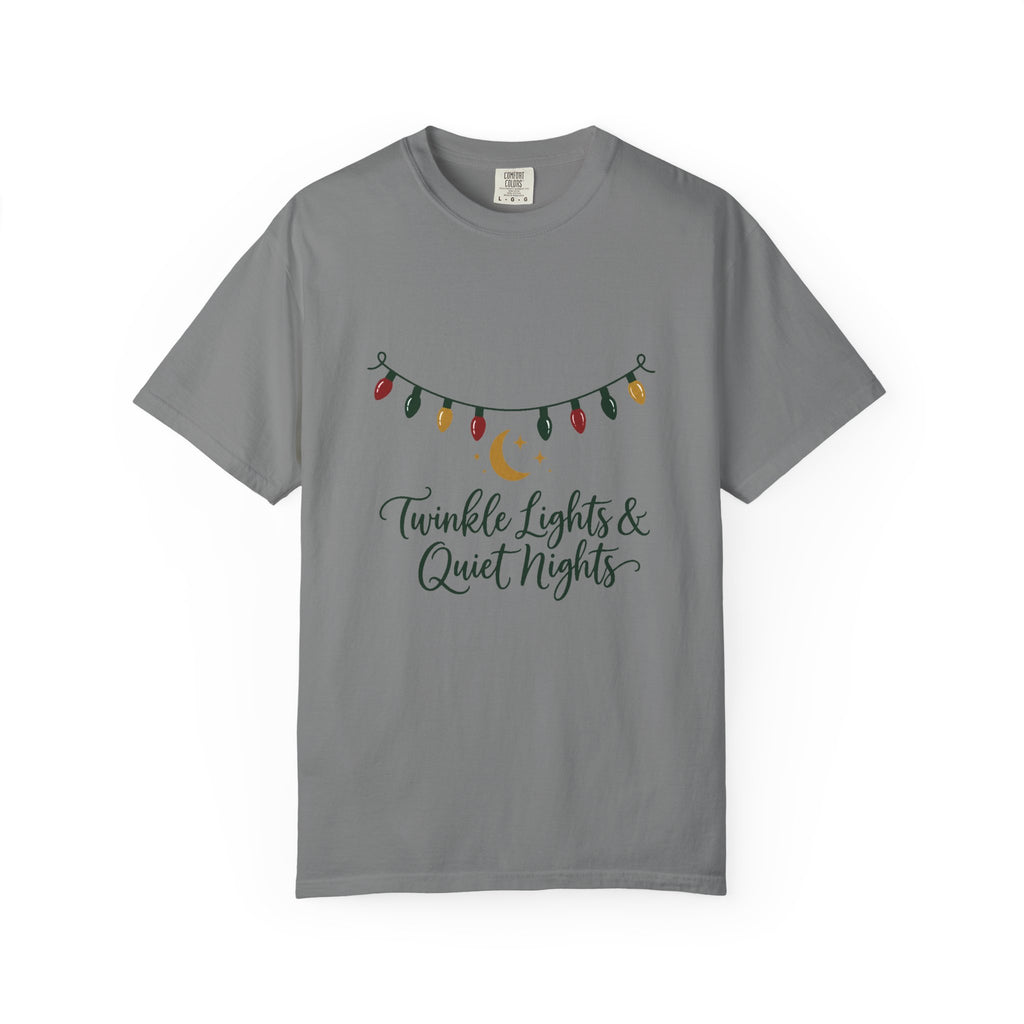 Twinkle Lights & Quiet Nights T-Shirt – Grey