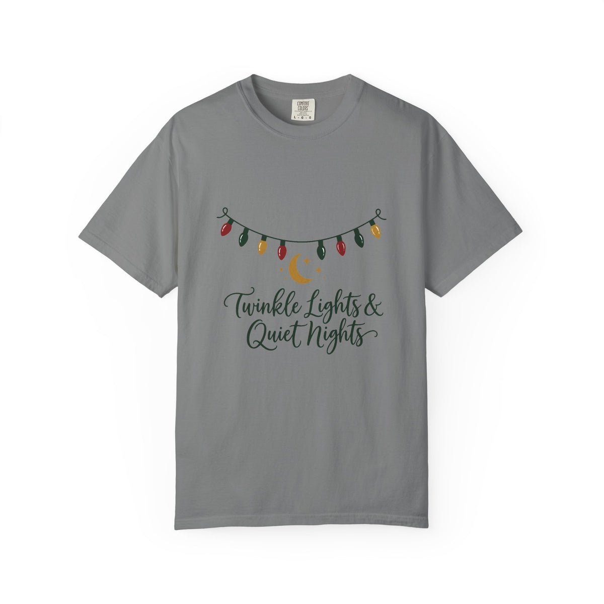 Twinkle Lights & Quiet Nights T-Shirt – Grey