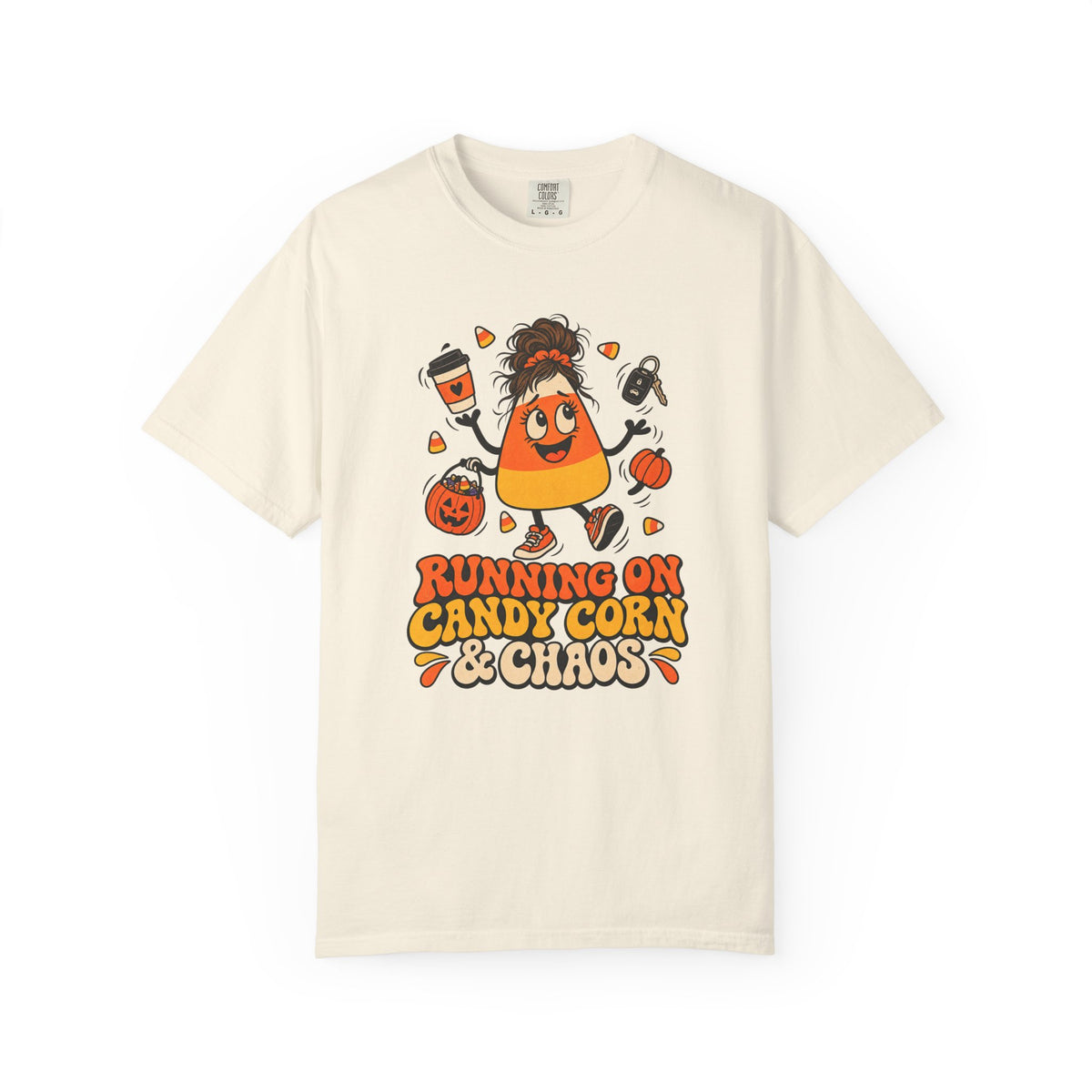 Running on Candy Corn and Chaos T-Shirt – Ivory