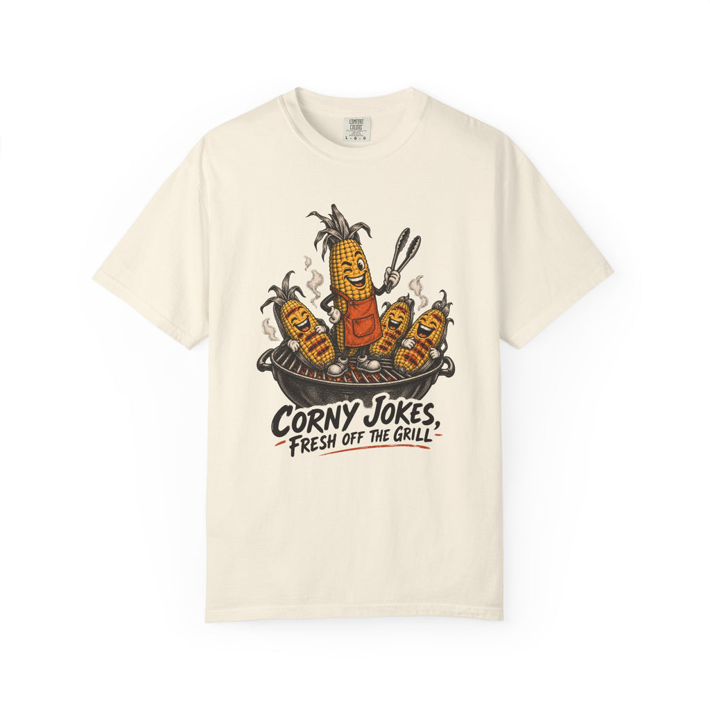 Corny Jokes, Fresh Off the Grill T-Shirt – Ivory